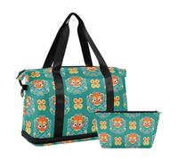 Borsone da viaggio durante la notte Borsa da viaggio Borsa da palestra con trappola regolabile per borsa da palestra 2 Pc et, Modello cinese cultura unica blu