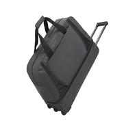 Borsone da viaggio espandibile con ruote da donna, impermeabile, pieghevole, resistente, con ruote girevoli, bagaglio a mano for viaggi brevi, maternità e organizer post-parto(Grey,S)