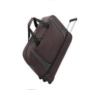 Borsone da viaggio espandibile con ruote da donna, impermeabile, pieghevole, resistente, con ruote girevoli, bagaglio a mano for viaggi brevi, maternità e organizer post-parto(Brown,S)