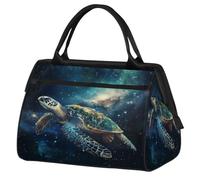 Borsone da viaggio Galaxy Fantasy Sea Turtle per donne, uomini, bambini, ragazzi, ragazze, weekend, 24 l, borsone da cabina per sport, palestra, yoga, Colore, Grande, Organizer per borse