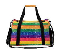 Borsone da viaggio gay con bandiera arcobaleno, borsa da viaggio per la notte, per il fine settimana, borsa a tracolla per donne e uomini