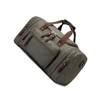 Borsone da viaggio grande, 40-50 l, borsone da viaggio per il fine settimana, borsa da viaggio, borsa da viaggio per la notte, bagaglio a mano (verde), Colore: A.