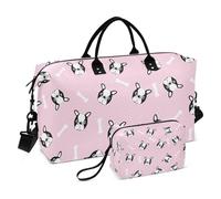Borsone da viaggio grande, Boston Terrier, carino borsa da viaggio per donne e uomini, borsa da viaggio con custodia trolley, essenziale per viaggi in aereo, #07, Taglia unica, alla moda