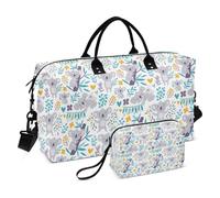 Borsone da viaggio grande, carino koala, borsa da viaggio per donne e uomini, borsa da viaggio con custodia trolley, essenziale da viaggio in aereo per volare, #05, Taglia unica, alla moda