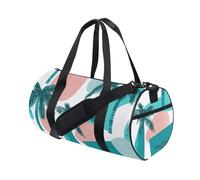 Borsone da viaggio grande verde senza cuciture con palma borsa da viaggio per fine settimana viaggi d'affari impermeabile