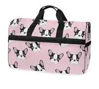 Borsone da viaggio hipster carino e divertente con chihuahua, per uomini, donne, ragazzi, ragazze, adolescenti, borsa sportiva oversize con scomparto per scarpe, per la notte, il fine settimana, yoga,