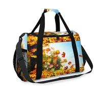Borsone da viaggio in acero per ragazze ragazzi donne uomini autunno foglie d'acero cadute fine settimana borsa da notte borsa a tracolla tote borsa per viaggi sport palestra