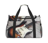 Borsone da viaggio in legno per chitarra, impermeabile, compatto, sportivo, palestra e weekend, per uomini e donne