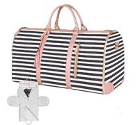 Borsone da viaggio in pelle PU con tasca per scarpe, borsa a tracolla per | weekender, elegante borsa per la notte, borsa da palestra resistente, organizer multiuso per ragazze e donne per allenamento