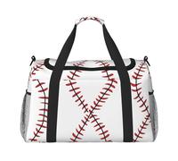 Borsone da viaggio in pizzo da baseball, stile vintage, per palestra, per la notte, per uomini e donne, leggero, bagaglio a mano per allenamento e vacanze