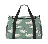 Borsone da viaggio in stile moderno con stampa di cigni, borsone da viaggio, borsone da viaggio per weekender, borsone da palestra per donne e uomini, borsa da viaggio per oggetti personali