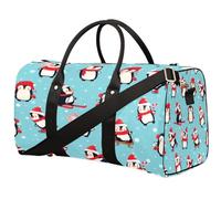 Borsone da viaggio invernale con pinguino per donne, uomini, bambini, ragazze, ragazzi, con pinguino, 22,7 l, borsa a tracolla per sport, palestra, viaggi, Colore, 22.7 L, Organizer per borse