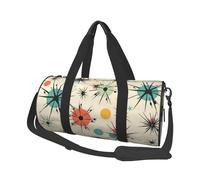 Borsone da viaggio leggero da portare con sé borse per la notte blu barca a vela sport tote zaino da palestra con tracolla regolabile borse ospedaliere borsa pieghevole per donne uomini, Atomic Stars