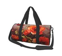 Borsone da viaggio leggero da portare con sé, per la notte, scoiattolo, solo sdraiato, sport, palestra, zaino con tracolla regolabile, borse ospedaliere, borsa pieghevole per donne e uomini, Pittura A