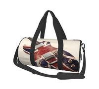 Borsone da viaggio leggero e piccolo, pieghevole, per weekend, con tracolla regolabile, borsa da trasporto per chitarra, bandiera britannica, borsa da ospedale per donne e uomini