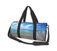 Borsone da viaggio leggero e piccolo, pieghevole, per weekend, con tracolla regolabile, borsa da trasporto per mare e spiaggia, ospedale, per donne e uomini