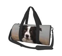 Borsone da viaggio leggero e piccolo, pieghevole, per weekend, con tracolla regolabile, borsa da trasporto Border Collie, borsa da ospedale per donne e uomini