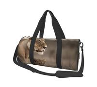 Borsone da viaggio leggero piccolo borsa da palestra pieghevole Weekender Borse da notte con tracolla regolabile Carry On Tote Bags leonessa con cucciolo Borsa da ospedale per donne uomini