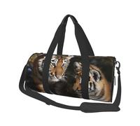 Borsone da viaggio leggero piccolo borsa da palestra pieghevole Weekender Borse da notte con tracolla regolabile Carry On Tote Bags Siberian Tiger Cubs Hospital Bag per donne uomini