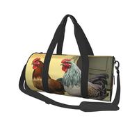Borsone da viaggio leggero piccolo borsa da palestra pieghevole Weekender Borse da notte con tracolla regolabile Carry On Tote Bag Polli italiani Borsa da ospedale per donne uomini