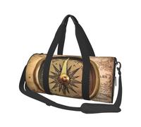 Borsone da viaggio leggero piccolo borsa da palestra pieghevole Weekender Borse da notte con tracolla regolabile Carry On Tote Bags Legge della Bussola Navigazione Ospedale Borsa per donne uomini