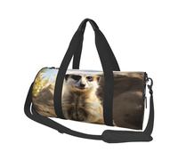 Borsone da viaggio leggero piccolo borsa da palestra pieghevole Weekender Borse da notte con tracolla regolabile Carry On Tote Bag Suricato Animale Ospedale Borsa per donne uomini