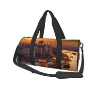 Borsone da viaggio leggero piccolo borsa da palestra pieghevole Weekender Borse da notte con tracolla regolabile Carry On Tote Bags Tramonto a Budapest Borsa da ospedale per donne uomini