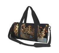 Borsone da viaggio leggero piccolo borsa da palestra pieghevole Weekender Borse da notte con tracolla regolabile Carry On Tote Bags Crown Vintage Hospital Bag per donne uomini
