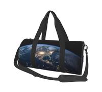 Borsone da viaggio leggero piccolo borsa da palestra pieghevole Weekender Borse da notte con tracolla regolabile Carry On Tote Bags Earth from The Outer Space Borsa ospedaliera per donne uomini
