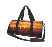 Borsone da viaggio leggero piccolo borsa da palestra pieghevole Weekender Borse da notte con tracolla regolabile Carry On Tote Bags Las Vegas Sunset Hospital Bag per donne uomini