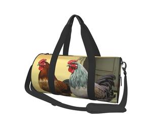 Borsone da viaggio leggero piccolo borsa da palestra pieghevole Weekender Borse da notte con tracolla regolabile Carry On Tote Bag Polli italiani Borsa da ospedale per donne uomini