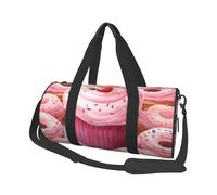 Borsone da viaggio, leggero, piccolo, pieghevole, per la notte, con tracolla regolabile, borsa da trasporto a ciambella e cupcake, borsa da ospedale per donne e uomini