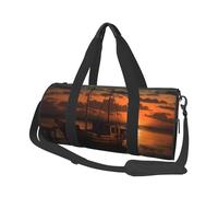 Borsone da viaggio, leggero, piccolo, pieghevole, per weekend, per la notte, con tracolla regolabile, borsa da trasporto per barca al crepuscolo, borsa da ospedale per donne e uomini