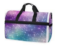 Borsone da viaggio Magic Constellation Zodiac per uomini, donne, ragazzi, ragazze, adolescenti, borsa sportiva oversize con scomparto per scarpe, per la notte, il fine settimana, yoga, allenamento,