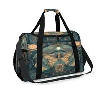 Borsone da viaggio misterioso con segno etnico farfalla per ragazze ragazzi donne uomini weekend borsa a tracolla tote borsa per viaggi sport palestra