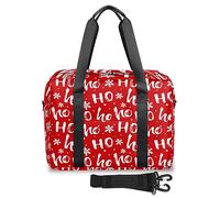 Borsone da viaggio natalizio per donne e uomini, borsa da viaggio con lettera Ho di Natale, borsa da viaggio per fine settimana, 32 l, borsa grande da cabina per viaggi, sport, palestra, Colore, 32 L,