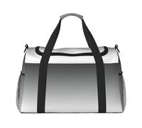 Borsone da viaggio ombre, da bianco a nero, borsa per il fine settimana, weekend, per la notte, per allenamento, sport, ospedale