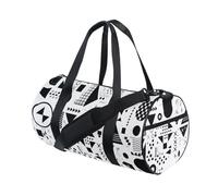 Borsone da viaggio oversize con forme geometriche minimaliste e moderne, borsa da palestra multifunzionale per viaggi d'affari