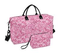 Borsone da viaggio oversize con petali di pesco, borsone da viaggio per weekender, per la notte, palestra, borsone da portare con sé con tracolla regolabile, impermeabile
