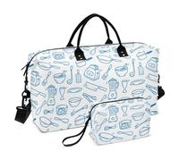 Borsone da viaggio oversize grande borsa da palestra pieghevole con cinghia regolabile per allenamento da viaggio utensile da cucina senza cuciture, Utensili da cucina senza cuciture, 1 Size