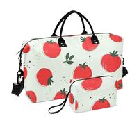 Borsone da viaggio oversize senza cuciture con pomodori e verdure, borsa da fine settimana con tracolla regolabile, borsa sportiva da palestra per yoga, viaggi di lavoro, impermeabile, Verdure