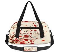 Borsone da viaggio per bambini con fiori di ciliegio giapponese Sakura per ragazzi e ragazze adolescenti borsa sportiva da palestra per weekender, viaggi, ginnastica, danza e balletto, Multicolore