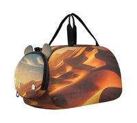 Borsone da viaggio per bambini, con koala, tramonto, romantico, weekender, borsone da viaggio, palestra, borsone per bambini, Tramonto nel deserto delle dune dorate, classico