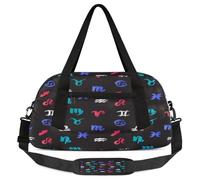 Borsone da viaggio per bambini con simbolo della costellazione, per ragazze e ragazzi, con simbolo astratto, leggero, borsa sportiva da palestra per bambini, piccola borsa da viaggio per la danza,