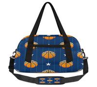 Borsone da viaggio per bambini con stella del basket, per ragazze e ragazzi, borsa leggera per sport e palestra, piccola borsa da viaggio o da ballo, Stella del basket, 18.5L x 7.8W x 9.4H