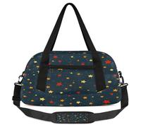 Borsone da viaggio per bambini con stelle colorate, per ragazze e ragazzi, leggero, per sport, palestra, per bambini, per la notte, weekender, da portare con sé, borsa da viaggio o da ballo, Stelle