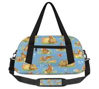 Borsone da viaggio per bambini con uova di coniglietto pasquale, per ragazze e ragazzi, borsa sportiva leggera da palestra per bambini, piccola borsa da viaggio per la danza, Uova di coniglietto