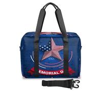 Borsone da viaggio per donne e uomini USA Memorial Day Star Borse da viaggio per il fine settimana 32 L Large Holdall Tote Cabin Bag per sport palestra yoga, Colore, 32 L, Organizer per borse