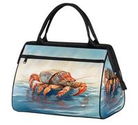 Borsone da viaggio per donne, uomini, bambini, ragazze, oceano, eremita, granchio, weekend, pernottamento, borsone da 24 l, borsa da cabina per sport, palestra, yoga, Colore, (24L) UK, Organizer per