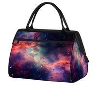 Borsone da viaggio per donne, uomini, bambini, ragazze, universo, galassia, nebulosa, weekend, pernottamento, borsone da 24 l, per sport, palestra, yoga, Colore, (24L) UK, Organizer per borse